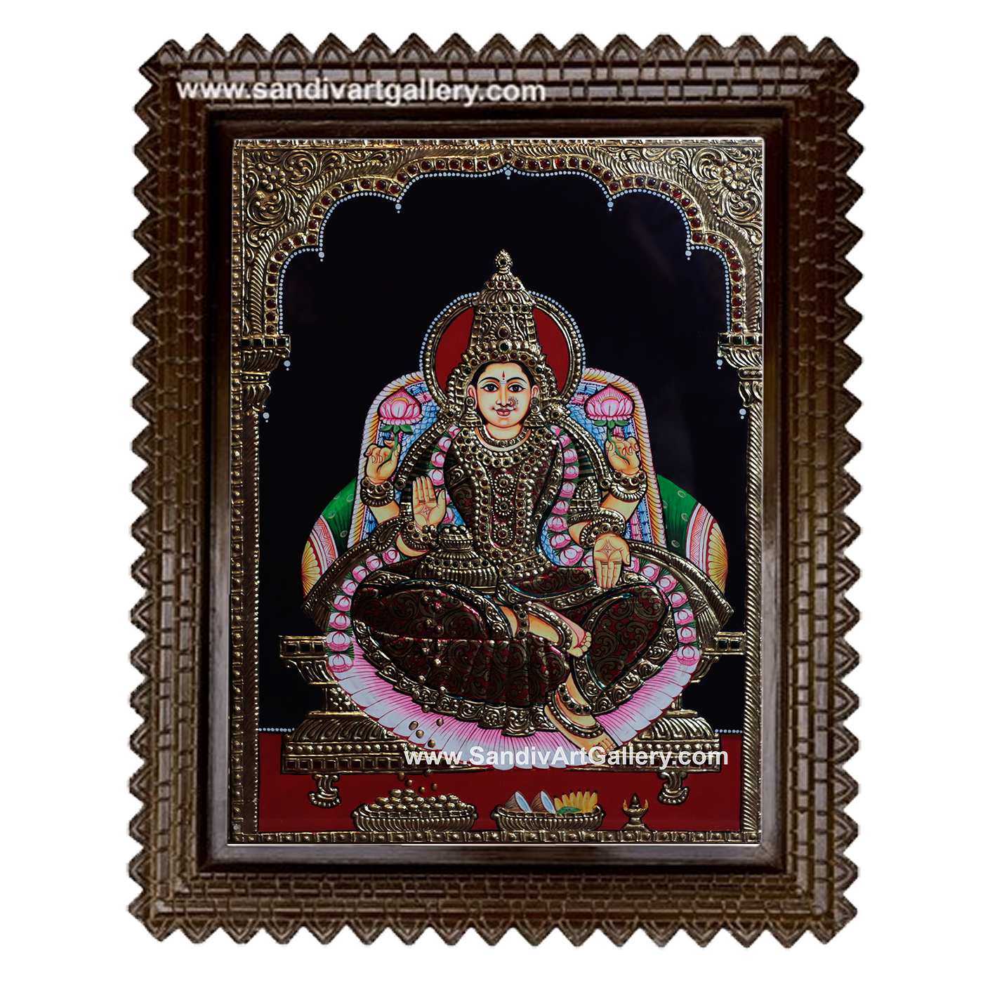 Lakshmi Devi Tanjore Painting3