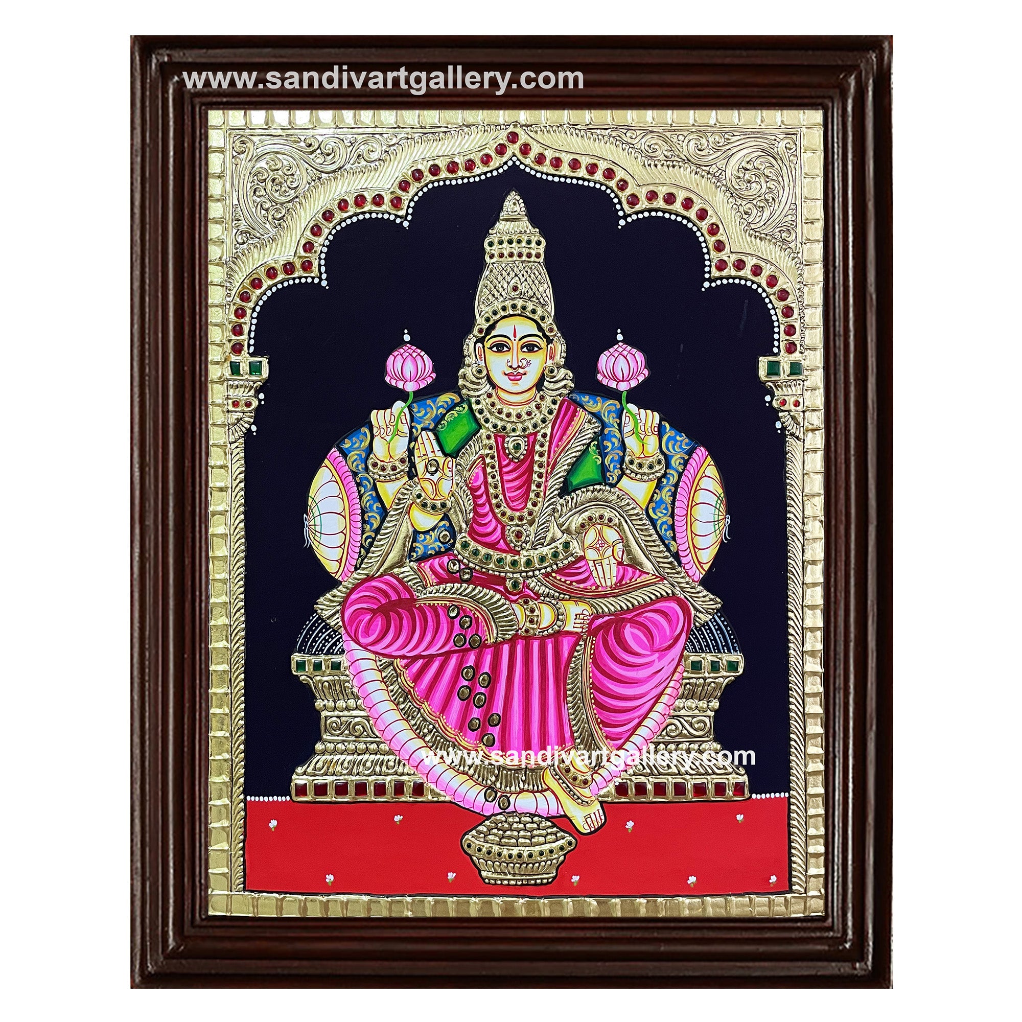 Lakshmi Devi Tanjore Painting3