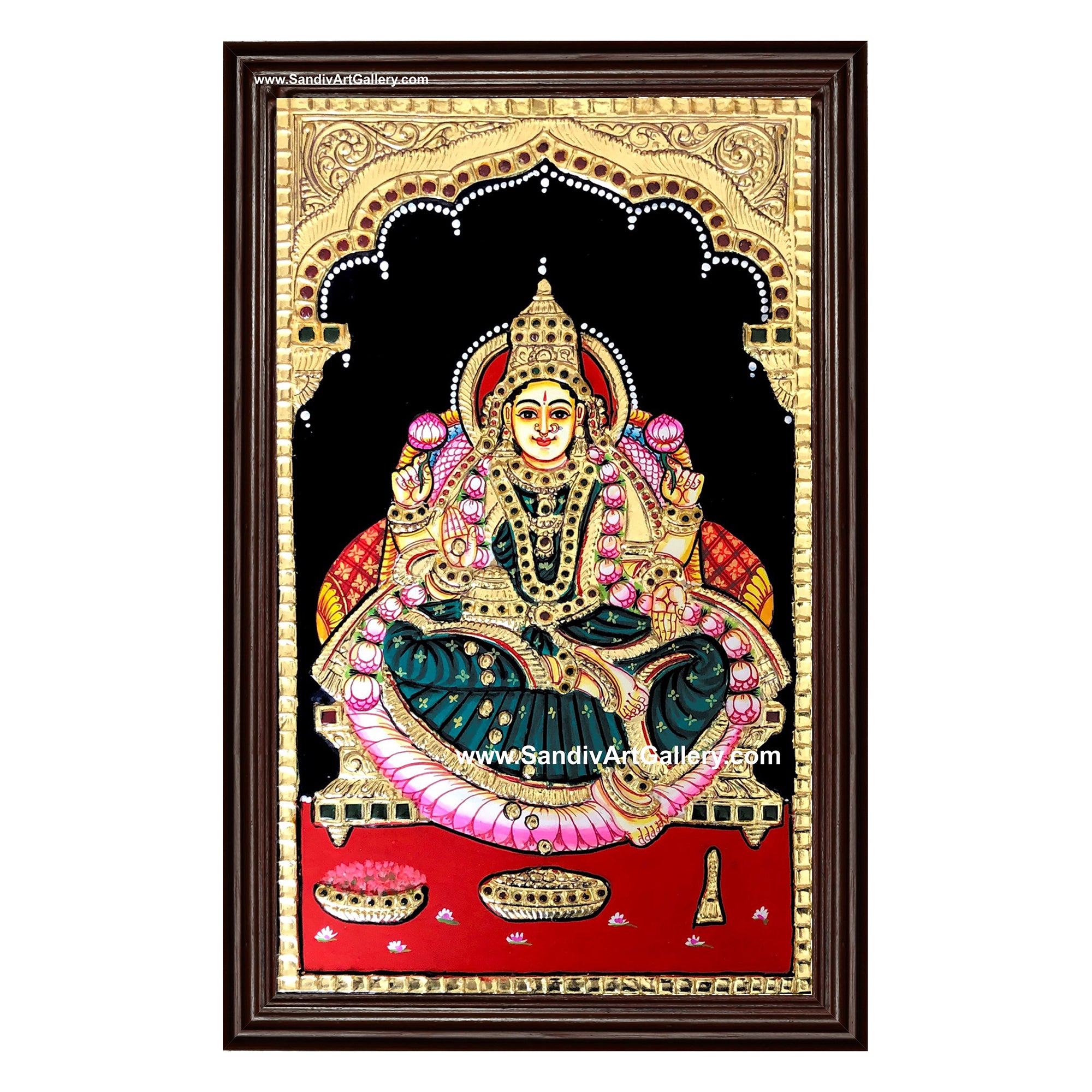 Goddess Lakshmi Tanjore Painting