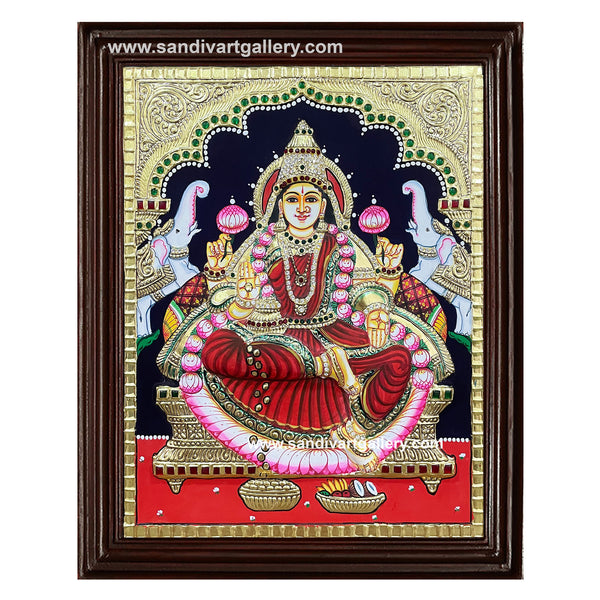 Lakshmi Embossed Tanjore Painting