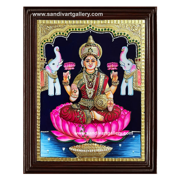 Lakshmi Embossed Tanjore Painting