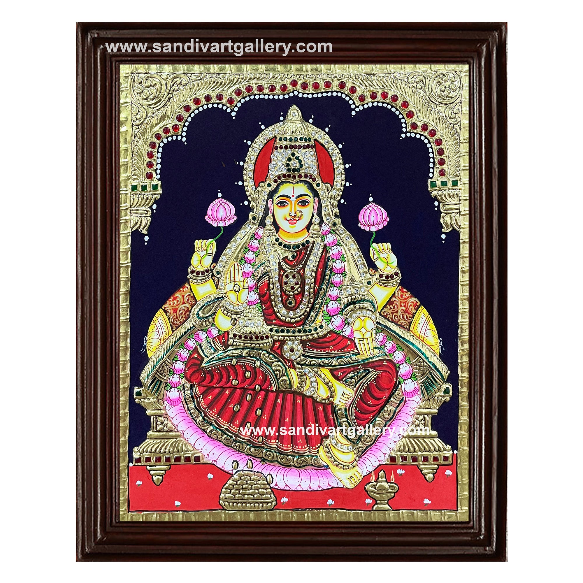 Lakshmi Embossed Tanjore Painting
