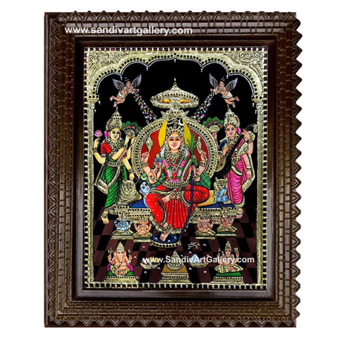Lalitha Tripura Sundari Tanjore Painting