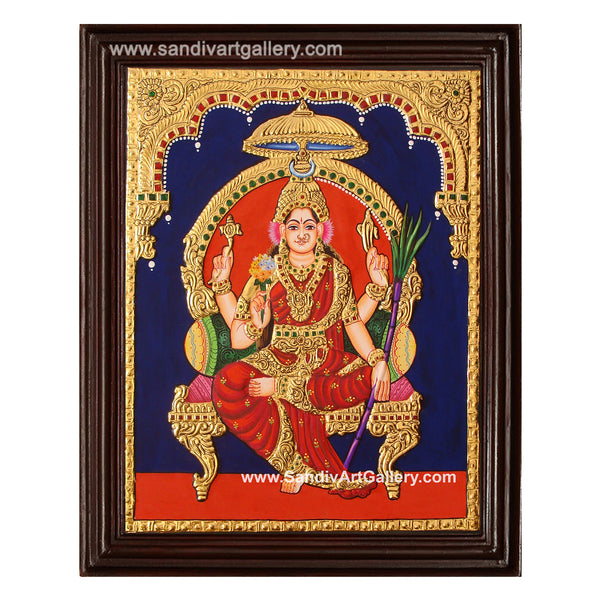 Sri Raja Rajeshwari Tanjore Painting