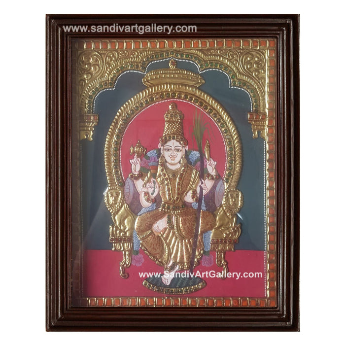 Lalitha Tripura Sundari Tanjore Painting1
