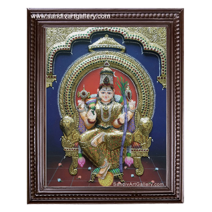Lalitha Devi Semi Embossed Tanjore Painting