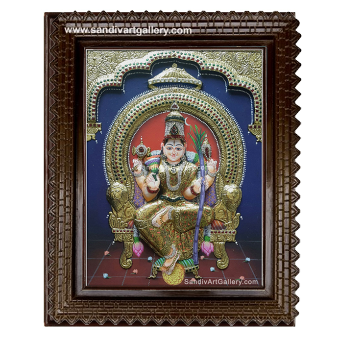 Lalitha Devi Semi Embossed Tanjore Painting