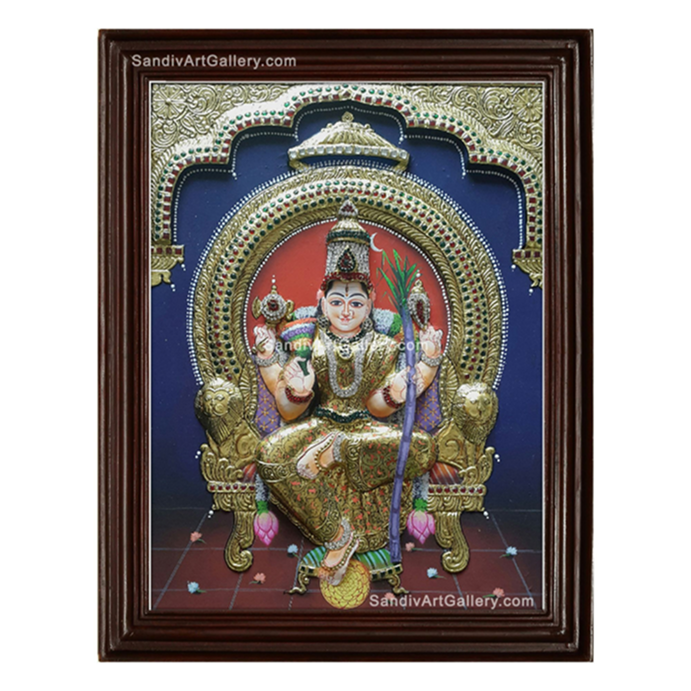Lalitha Devi Semi Embossed Tanjore Painting