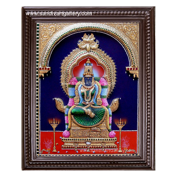 Lalithambigai Semi Embossed Tanjore Painting
