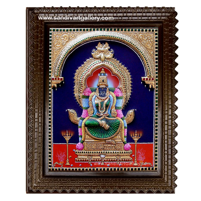 Lalithambigai Semi Embossed Tanjore Painting