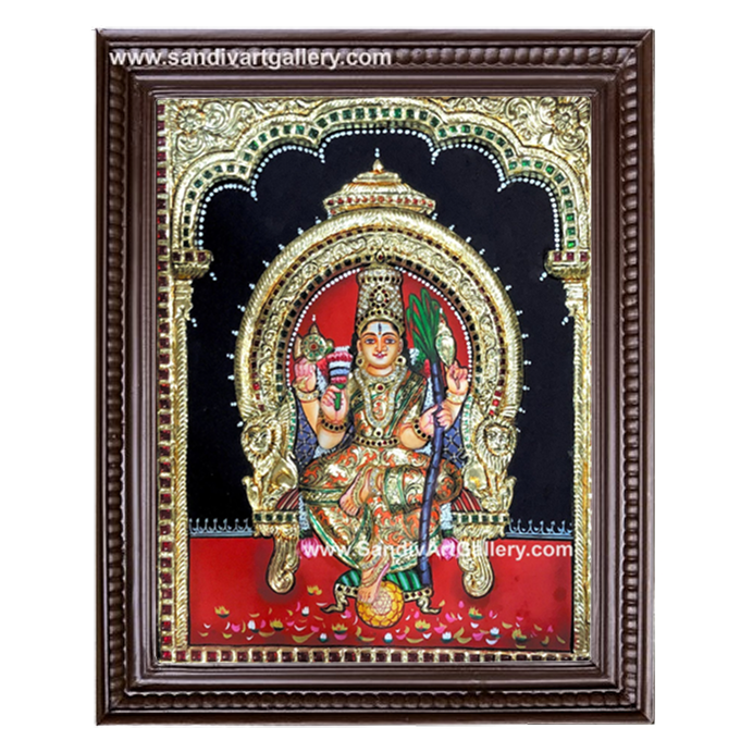 Lalitha Devi 3D Embossed Tanjore Painting