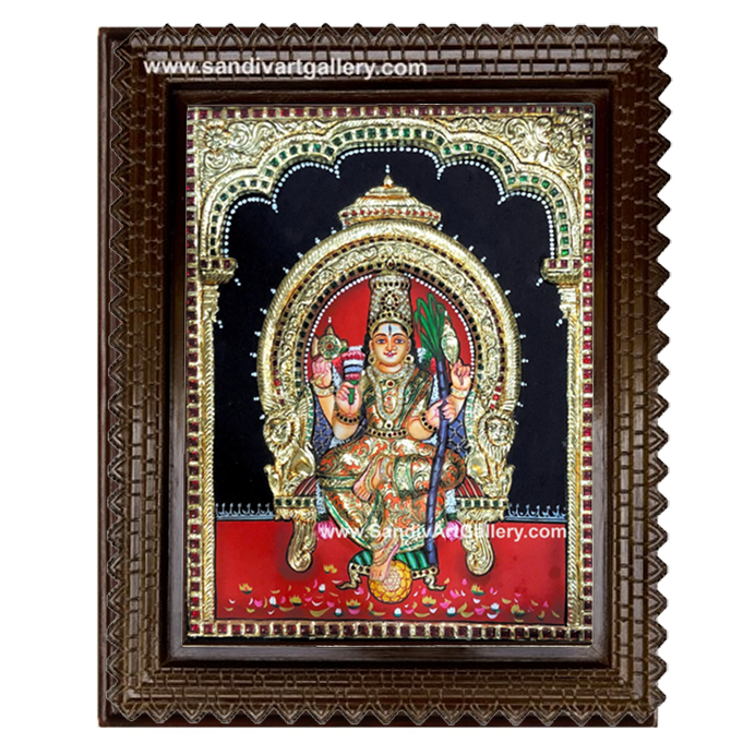 Lalitha Devi 3D Embossed Tanjore Painting