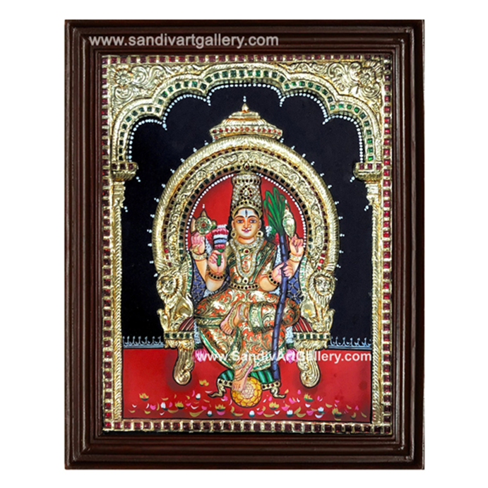 Lalitha Devi 3D Embossed Tanjore Painting