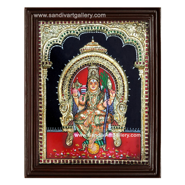 Lalitha Devi 3D Embossed Tanjore Painting