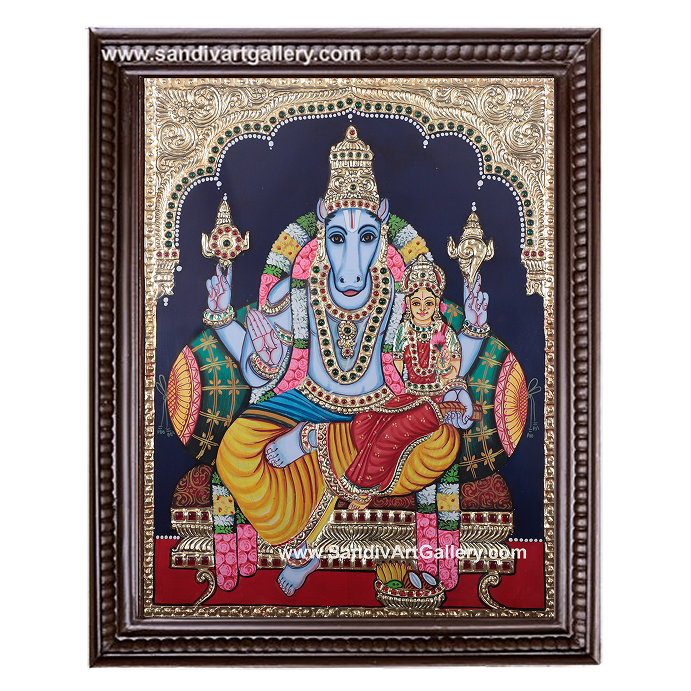 Lakshmi Hayagrivar Tanjore Painting