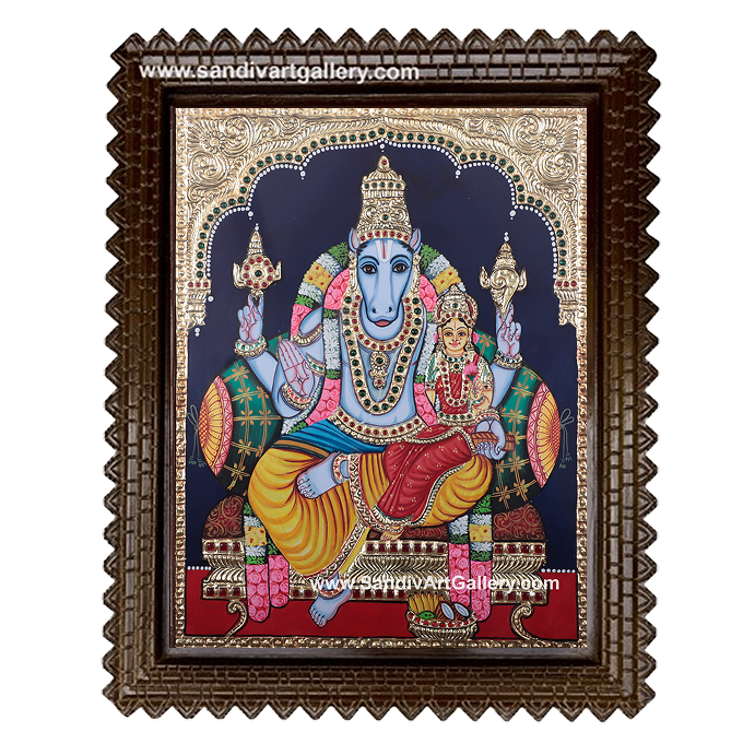 Lakshmi Hayagrivar Tanjore Painting