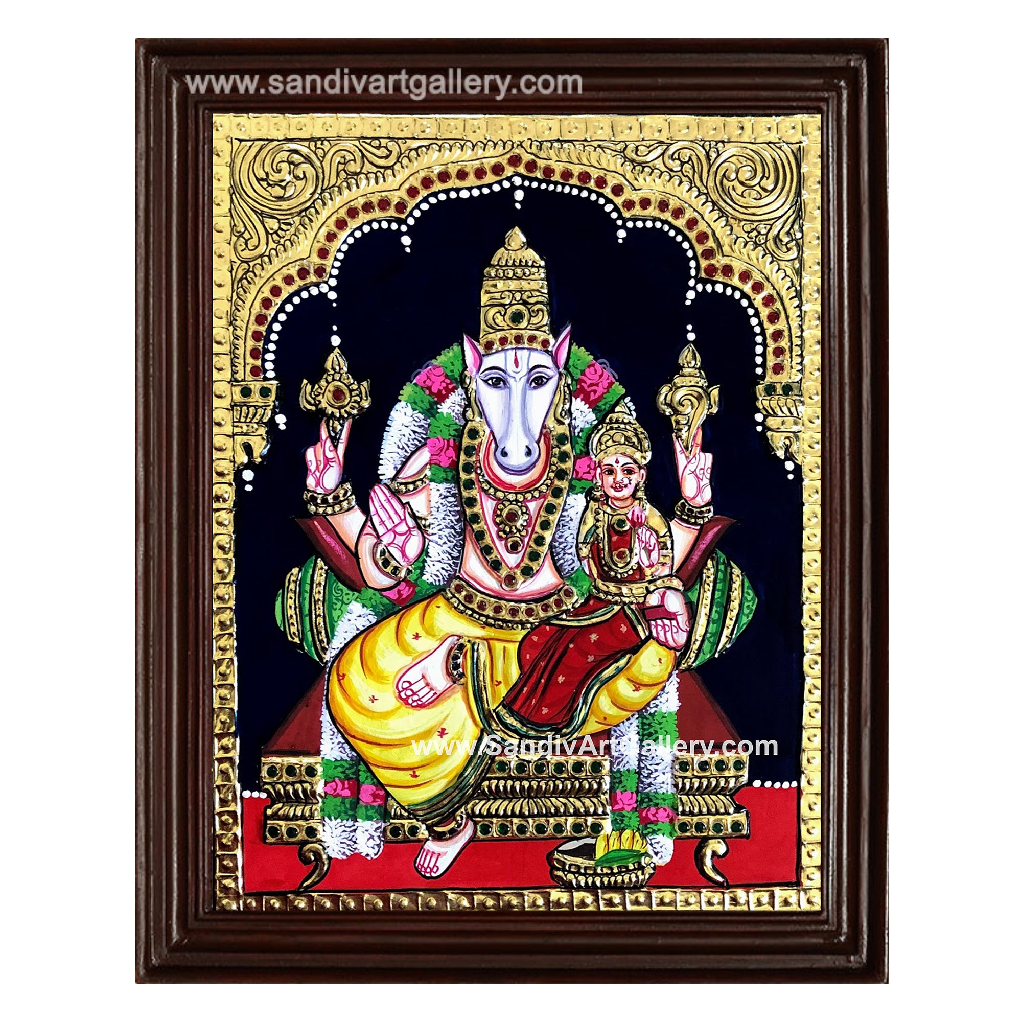 Lakshmi Hayagreeva Tanjore Painting
