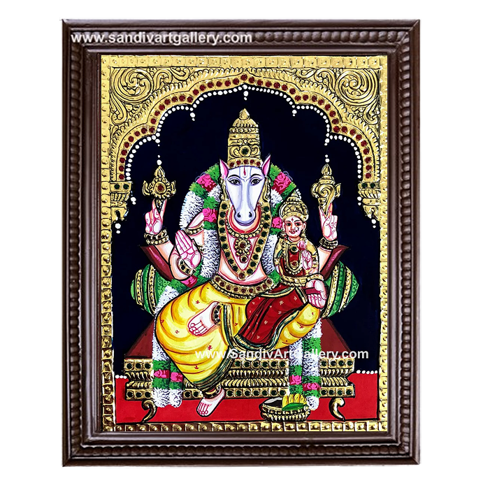 Lakshmi Hayagreeva Tanjore Painting
