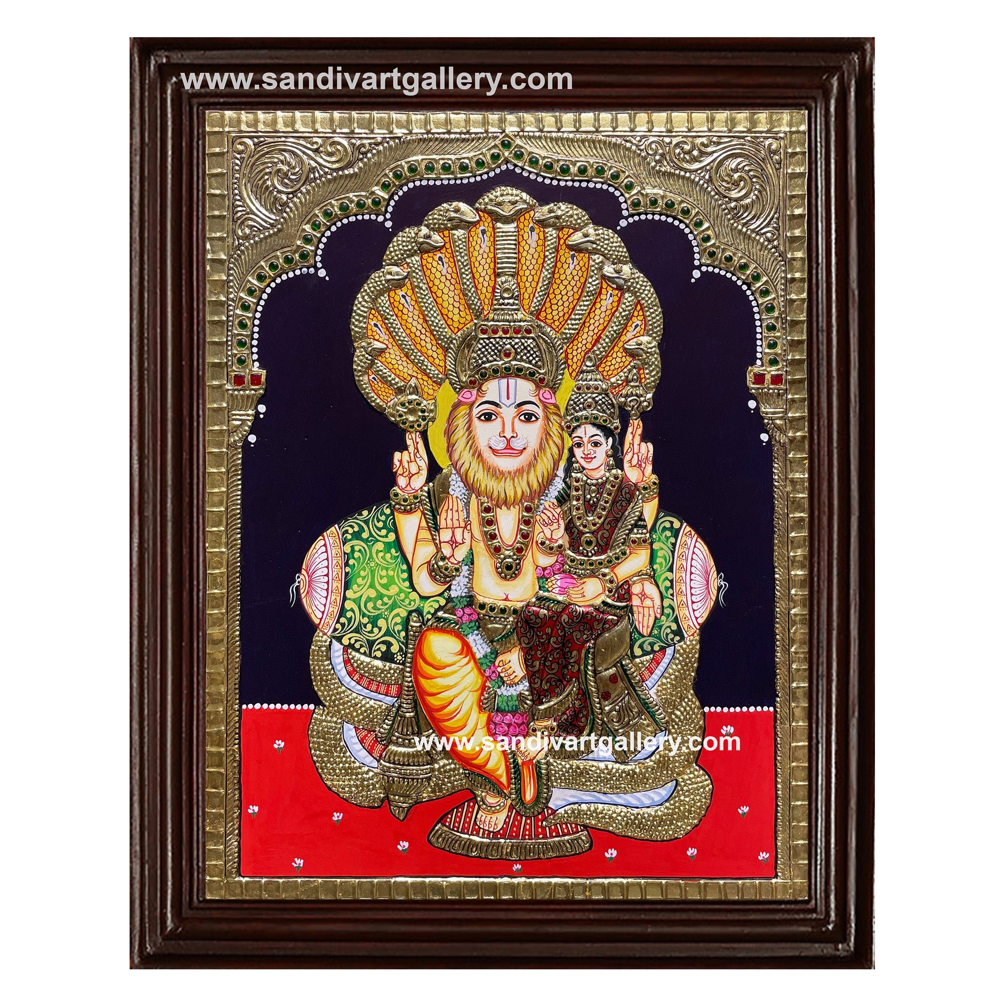 Lakshmi Narasimha Tanjore Painting