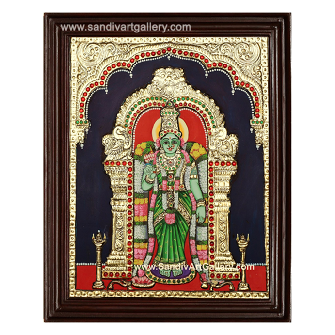 Meenakshi Amman Tanjore Painting