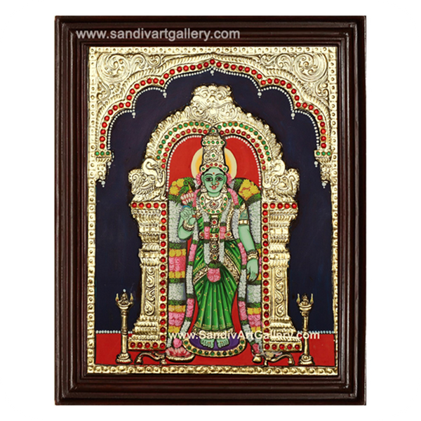 Meenakshi Amman Tanjore Painting