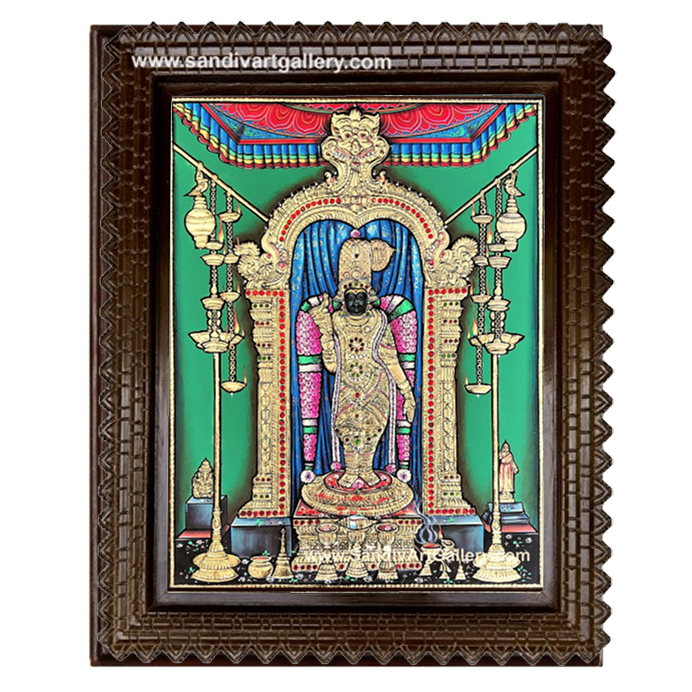 Meenakshi Amman Tanjore Painting 1
