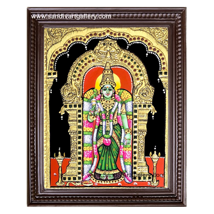 Meenakshi Amman Tanjore Painting 2