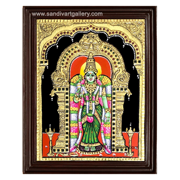 Meenakshi Amman Tanjore Painting 2