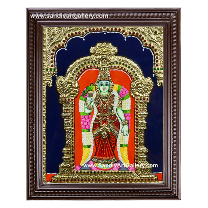 Meenatchi Amman Tanjore Painting