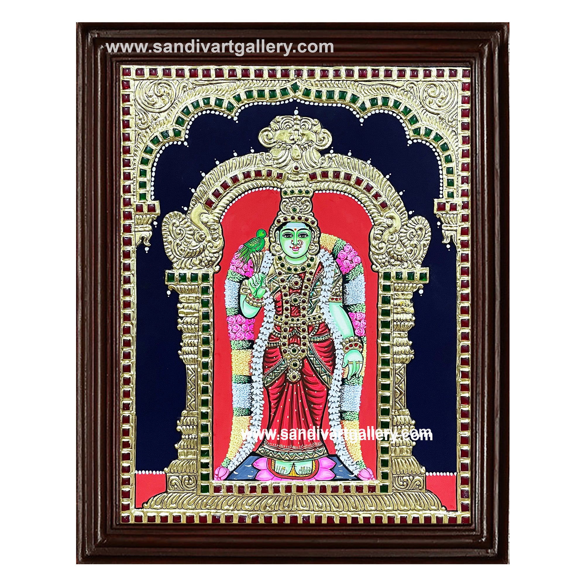 Meenatchi Amman Tanjore Painting