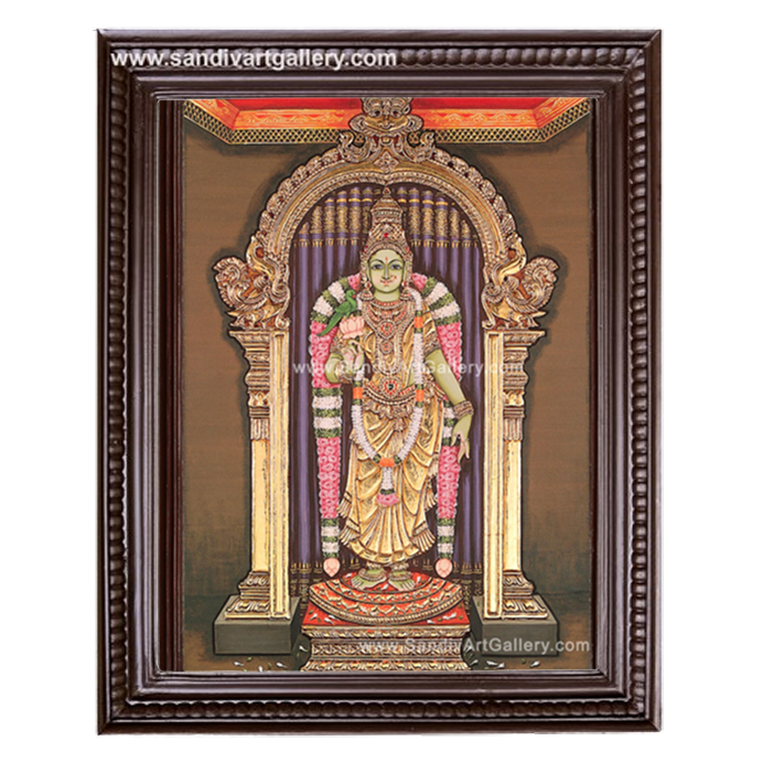 Meenakshi Amman Tanjore Painting 3