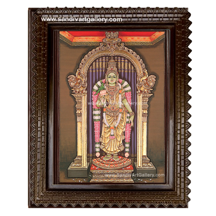 Meenakshi Amman Tanjore Painting 3