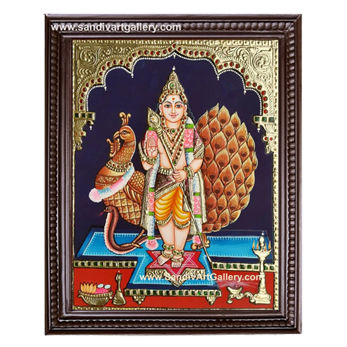 Murugan Tanjore Painting 1