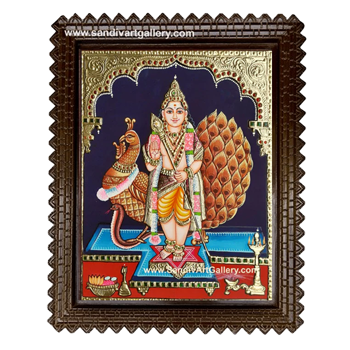 Murugan Tanjore Painting 1