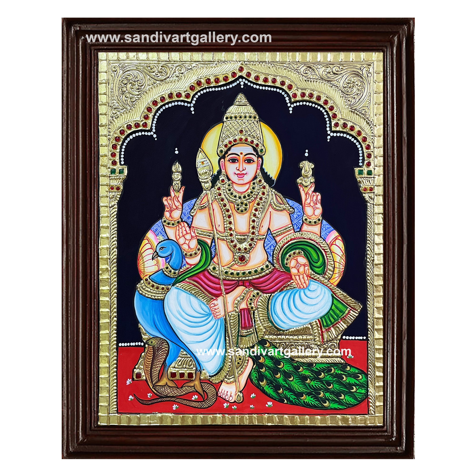 Murugan Tanjore Painting 5