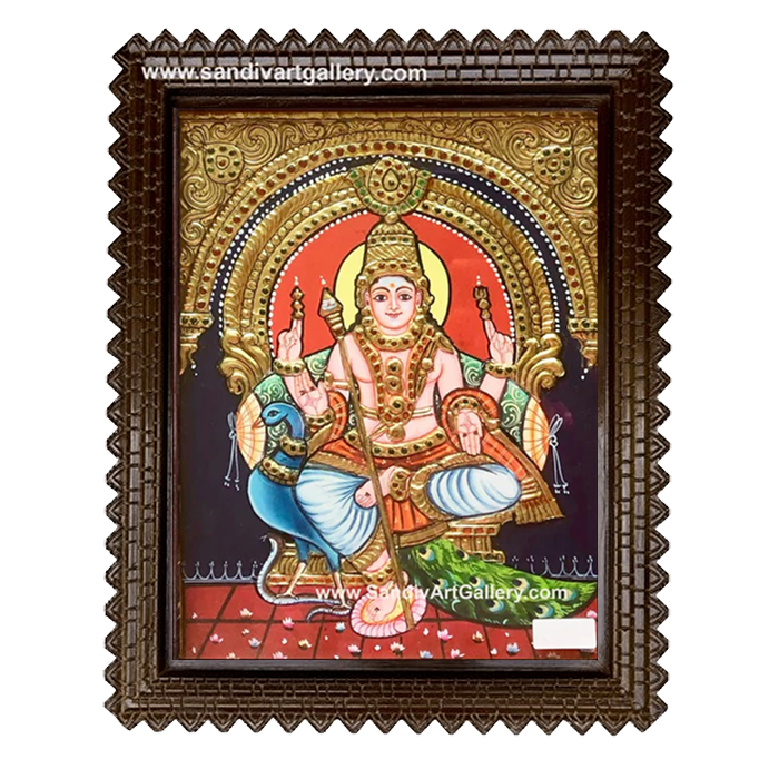 Murugan Tanjore Painting 5