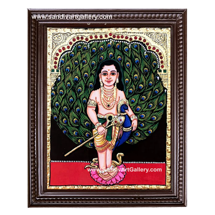 Mayil Murugan Tanjore Painting