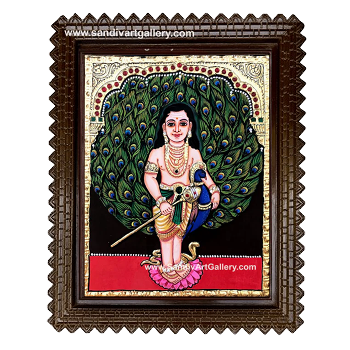 Mayil Murugan Tanjore Painting
