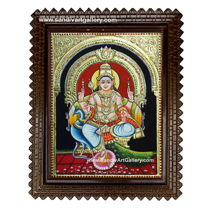 Murugan Tanjore Painting 2