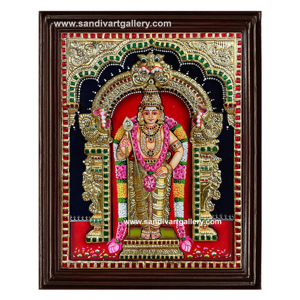 Murugar 3D Embossed Tanjore Painting