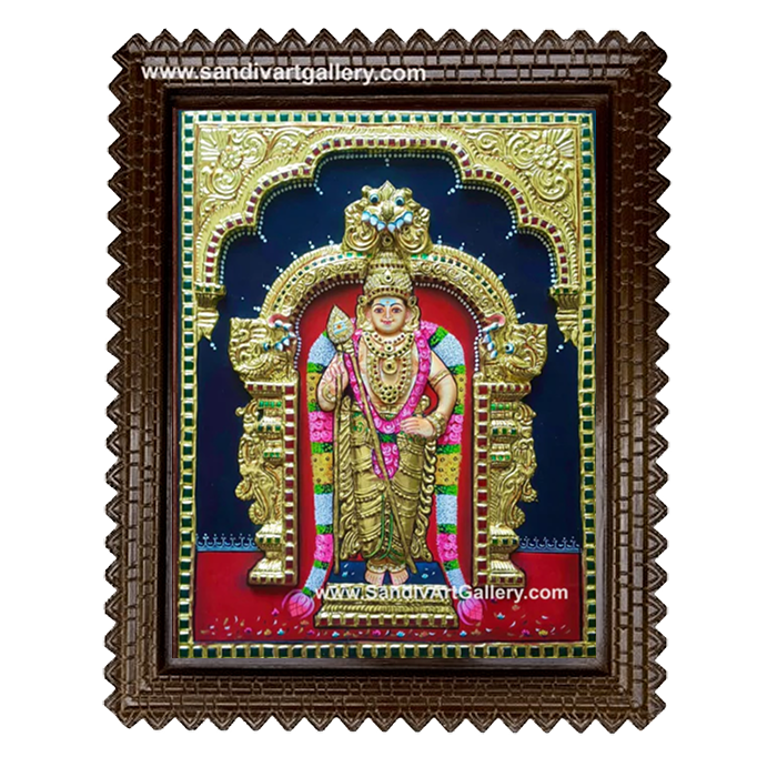 Subramanya Swamy 3D Embossed Tanjore Painting 1