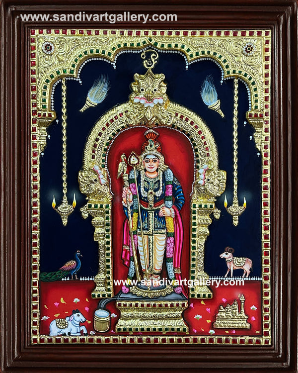 Murugan 3D Tanjore Painting