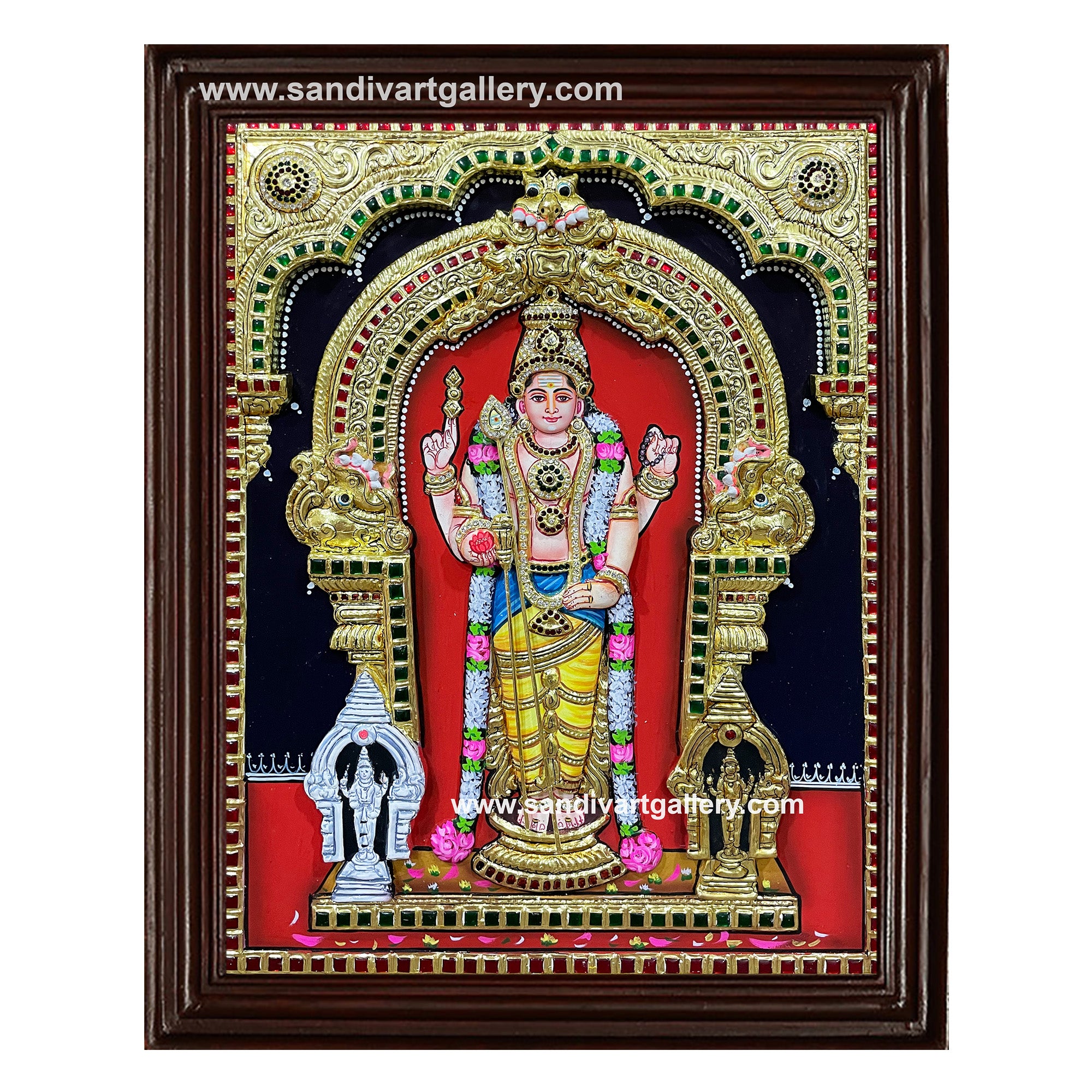 Subramaniam 3D Super Embossed Tanjore Painting