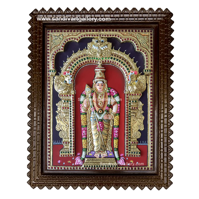 Murugar 3D Embossed Tanjore Painting 2
