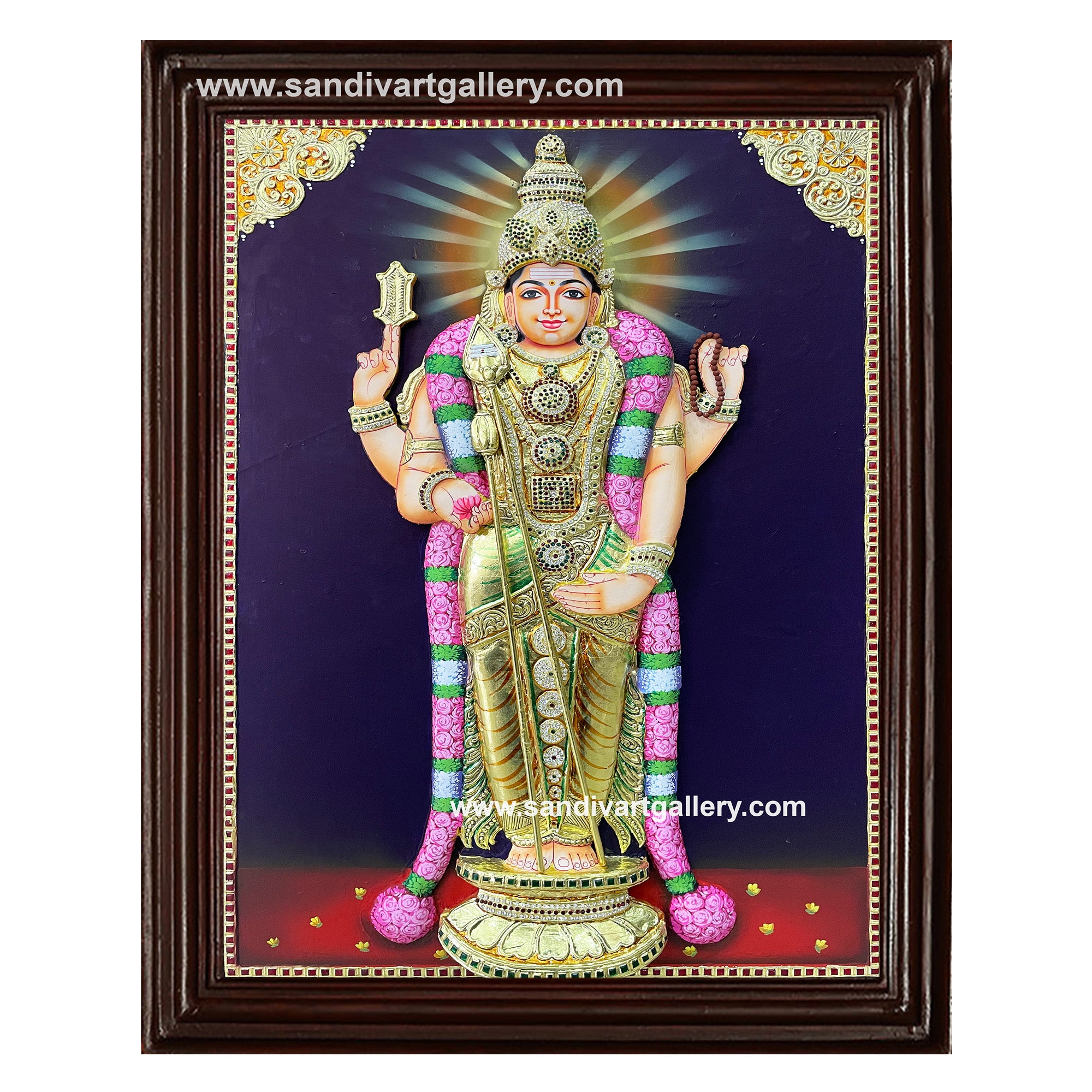 Murugar 3D Tanjore Painting