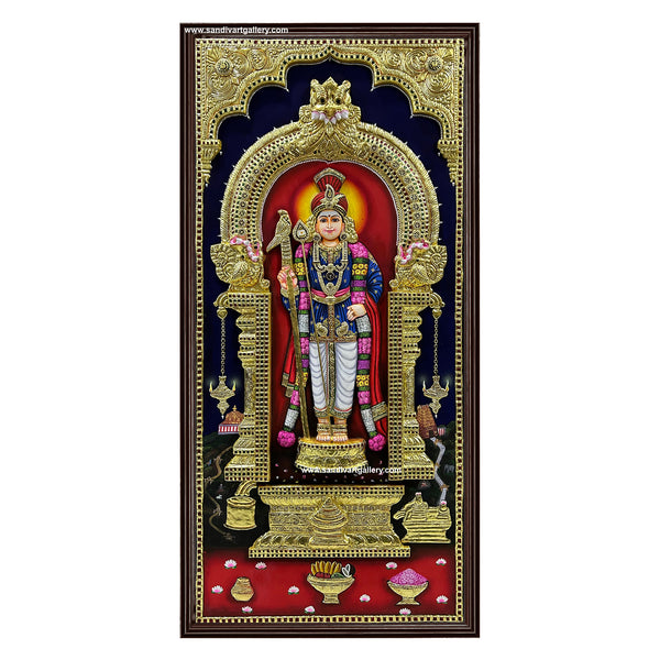 Palani Murugar 3D Tanjore Painting