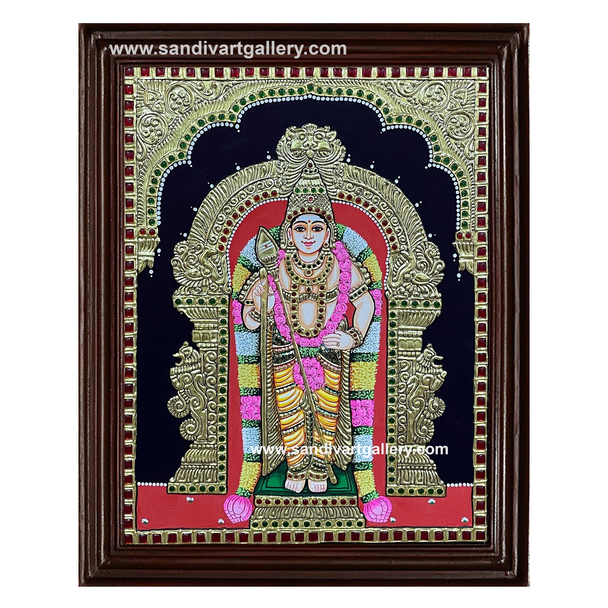 Murugar Tanjore Painting 21