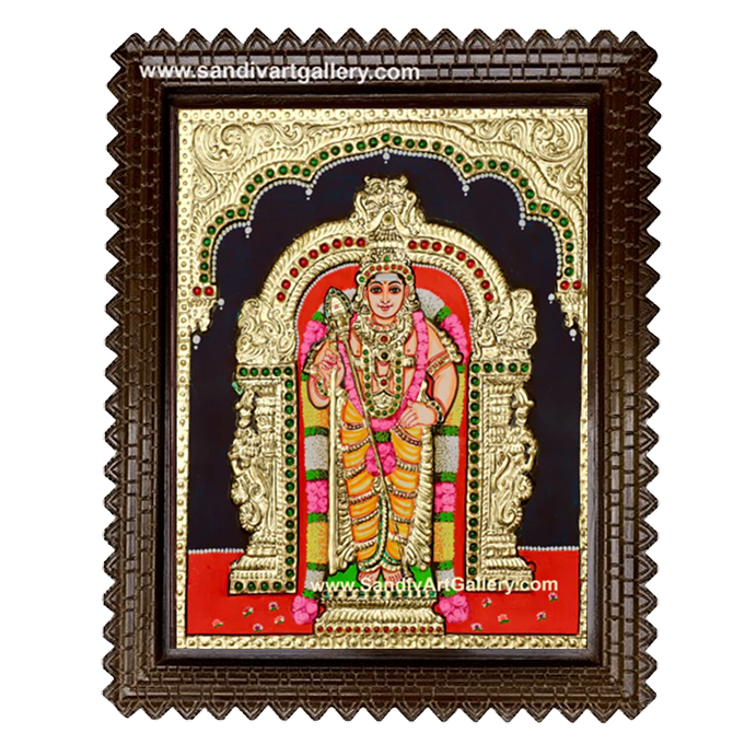 Subramanya Swamy Tanjore Painting 2