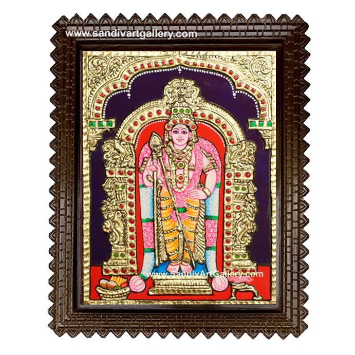 Murugar Tanjore Painting 3