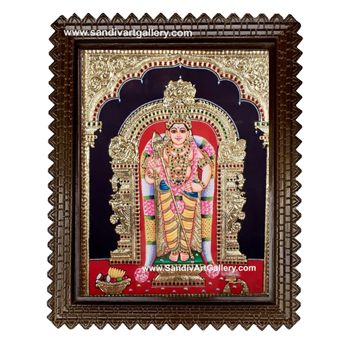 Murugan Tanjore Painting 7
